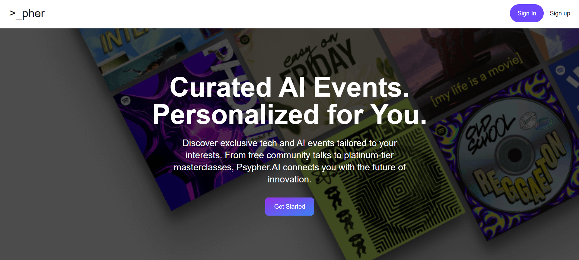 event_tier_showcase project screenshot